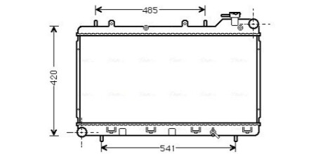Радіатор, охолодження двигуна AVA COOLING SU2015