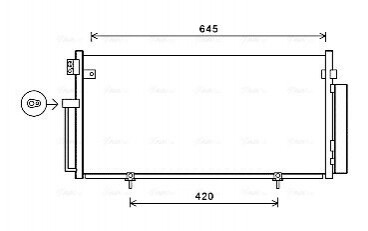 AVA SUBARU Радіатор кондиціонера (конденсатор) з осушувачем Impreza 00- AVA COOLING SUA5078D (фото 1)