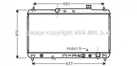 Радиатор охлаждения CAMRY 22i AT 96-01(выр-во AVA) AVA COOLING TO2236