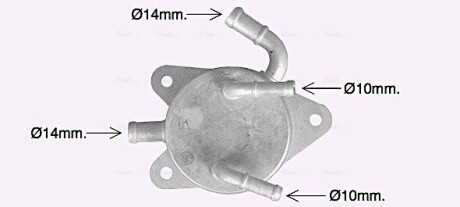 AVA TOYOTA Оливний радіатор (без корпуса) CAMRY 2.5 11-, LEXUS AVA COOLING TO3755 (фото 1)