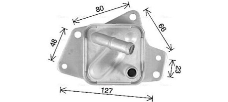 AVA LEXUS Оливний радіатор (без корпуса) NX 200t 14-, NX 300 17-, RX 200t 15-, RX 300 17- AVA COOLING TO3769