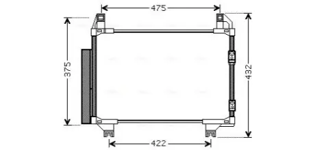Конденсатор, система кондиціонування повітря AVA COOLING TO5413D