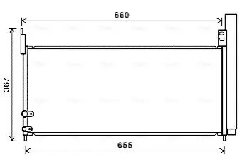 Радиатор кодиционера AVA COOLING TO5692D Купить в Украине