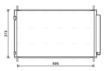 AVA TOYOTA Радіатор кондиціонера (конденсатор) YARIS 1.5 Hybrid 12- AVA COOLING TO5708D (фото 1)