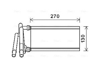 AVA LEXUS Радиатор отопления GS 05-, IS C 09-, IS II 05- AVA COOLING TO6706