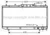 AVA TOYOTA Радиатор охлаждения AVENSIS II 2,0 D 00- TOA2324