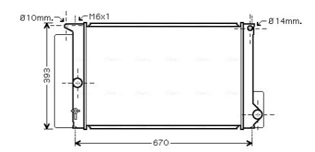 Автозапчасть AVA COOLING TOA2397