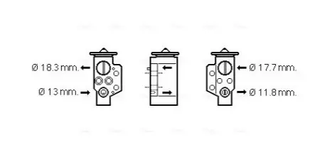Фото Розширювальний клапан, система кондиціонування повітря AVA COOLING (VN1311) зображення 1