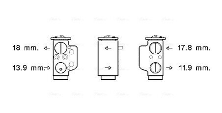 Розширювальний клапан AVA COOLING VN1367 (фото 1)