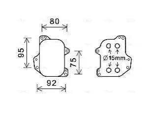 Охладитель масла AVA COOLING VN3393 Купить в Украине