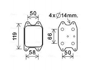 Охладитель масла AVA COOLING VN3394