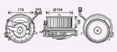 Компресор салону AVA COOLING VN8399 Купити в Україні
