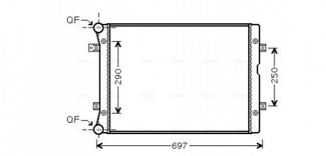 Автозапчасть AVA COOLING VNA2283 (фото 1)