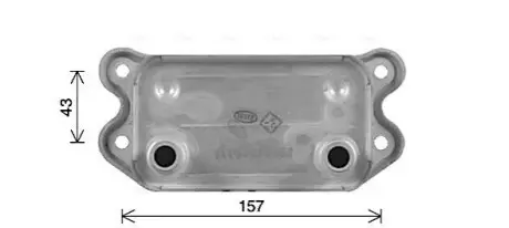 Охолоджувач оливи, моторна олива AVA COOLING VO3298