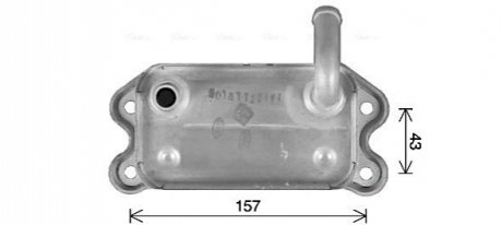 AVA VOLVO Масляний радіатор S60/80 I, V70 II, XC70/90 2.4 01- AVA COOLING VO3299