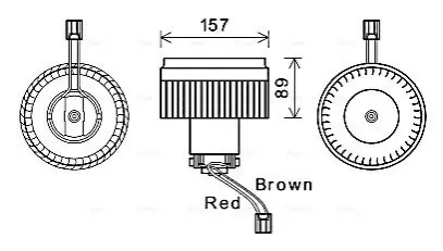 Компрессор салона AVA COOLING VO8176