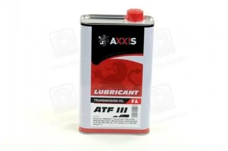 Трансмісійна олія ATF III 1 л Axxis 48021043914 Купити в Україні