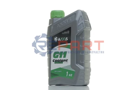 Антифриз GREEN G11 Сoolant <> (зелений) (Каністра 1кг) Axxis AX-2004 Купити в Україні