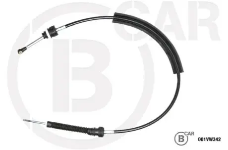 Трос привода коробки передач B CAR 001VW342