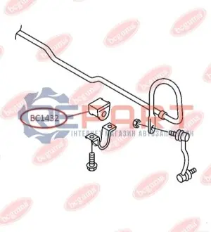 BCGUMA DB втулка стабілізатора переднього d=17mm Sprinter,VW Crafter 06- BC GUMA BC1432 Купити в Україні