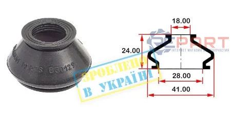 Пильник опори кульової рульового наконечника (18x28) BELGUM PARTS BG0129