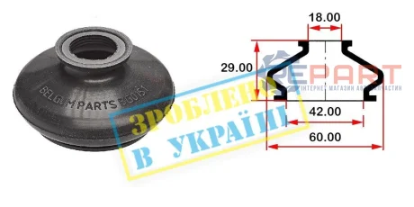 Пильник опори кульової рульового наконечника (42x18x29) BELGUM PARTS BG0151