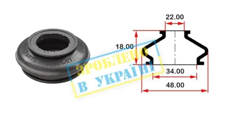Пыльник шаровой опоры BELGUM PARTS BG0157