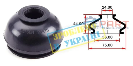 Пильник опори кульової рульового наконечника (універсальний) (56х24x44) BELGUM PARTS BG0158