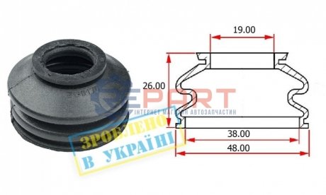 Пыльник опоры BELGUM PARTS BG0170 (фото 1)