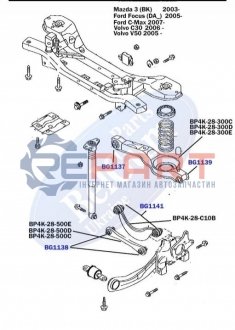 Сайлентблок поперечного важеля під пружину (внутрішній) BELGUM PARTS BG1137