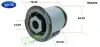 Сайлентблок задний передней балки Renault Trafic 01- (пластик) BELGUM PARTS (BG1802) изображение 1
