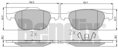 Автозапчасть Bendix 510237 (фото 1)