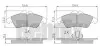 КОЛОДКИ ТОРМОЗНЫЕ MERCEDES SPRINTER 95> 901-905 ПЕРЕД Bendix (510270) зображення 1