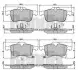 КОЛОДКИ ТОРМОЗНЫЕ OPEL COMBO ПЕРЕД Bendix (510412) зображення 1