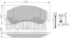 КОЛОДКИ ТОРМОЗНЫЕ FORD TRANSIT 06> ПЕРЕД Bendix (510616) зображення 1