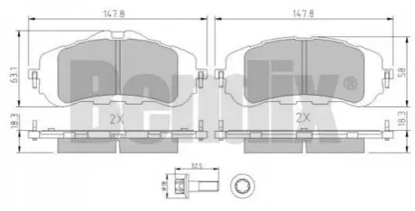 Гальмівні колодки Bendix 511173