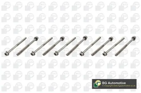 Комплект болтів з головкою системи TORX з чорного металу BGA BK1402 Купити в Україні