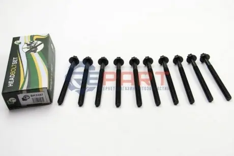 Фото Комплект болтів з головкою системи TORX з чорного металу BGA (BK3357) зображення 1