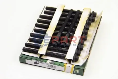 Комплект болтів з шестигранною головкою з чорного металу BGA BK5341 Купити в Україні