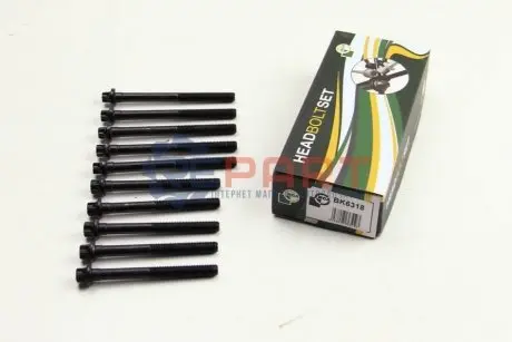 Фото Болти головки (к-кт 10шт.) Renault Kangoo 1.4-1.6 97- (M10x1.5) BGA (BK6318) зображення 1