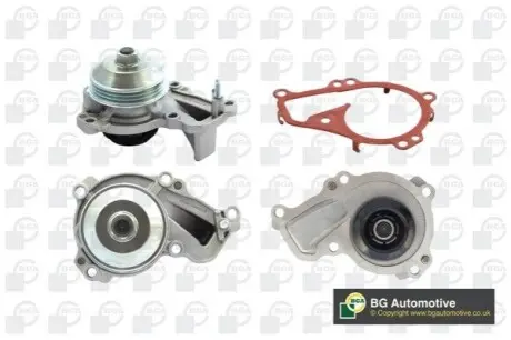 Помпа води Citroen C1/C3/C4 Cactus/Peugeot 208/308 1.0/1.2VTi 12-/Opel Corsa 19- (R/B)(6 лоп)(3кан) BGA CP1401 Купить в Украине