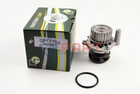 Помпа води Audi A3-A6/VW Caddy/Golf IV/Passat/T5/Skoda Octavia 1.8T/2.0 03- (з прокладкою) BGA CP18754 Купити в Україні