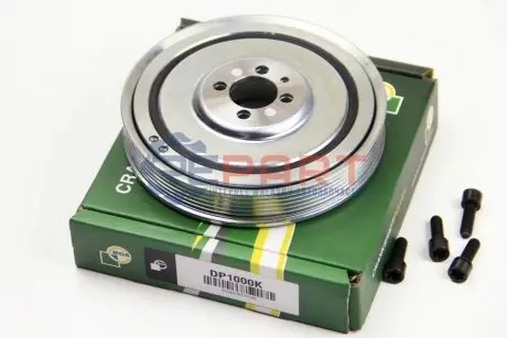 Фото Шків колінвалу Fiat Doblo 1.9TD 01- (169x30) 6PK (з болтами) BGA (DP1000K) зображення 1