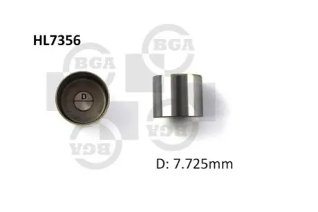Гідрокомпенсатор Vivaro 01-06/Kangoo/Scenic 01-/Megane 06-09 1.9TDI/1.5 dCi (Товщина 7.725 мм) BGA HL7356 Купити в Україні