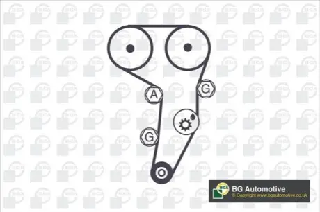 Комплект ГРМ Skoda Octavia/VW Golf/Passat 2.0TDI BGA TB0100K Купити в Україні