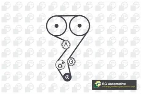 Комплект ГРМ Citroen Berlingo/Peugeot Partner 1.6 16 V 00 BGA TB1440K Купити в Україні