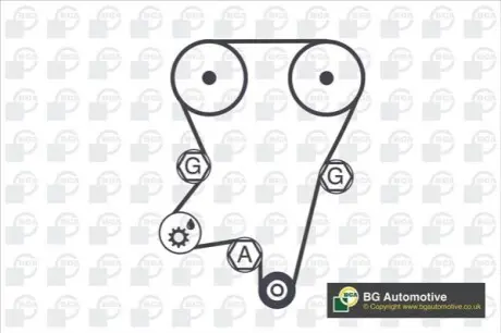 Комплект ГРМ Opel Astra/Opel Vectra 1.8-2.0i BGA TB9508K