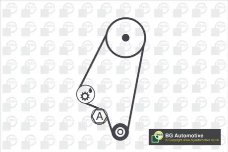 Фото Комплект ГРМ Opel Combo 1.2/1.4/1.6 85- BGA (TB9520K) зображення 1