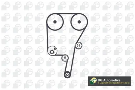 Комплект ГРМ Renault Laguna 2.0i 16V 95-01 BGA TB9701K Купити в Україні