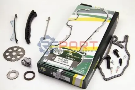 Комплект ланцюга ГРМ Fiat Doblo 1.3JTD (ланцюг, башмак, натяжник) BGA TC0380FK Купити в Україні